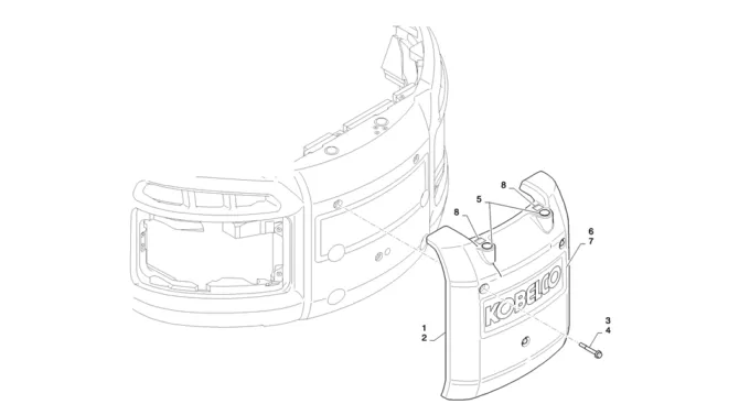 01-004(00)COUNTERWEIGHT INSTALL (GAIN)-SK235SR-2 SK235SRLC-2 SK235SR Kobelco Excavator Parts Number Electronic Catalog EPC Manuals