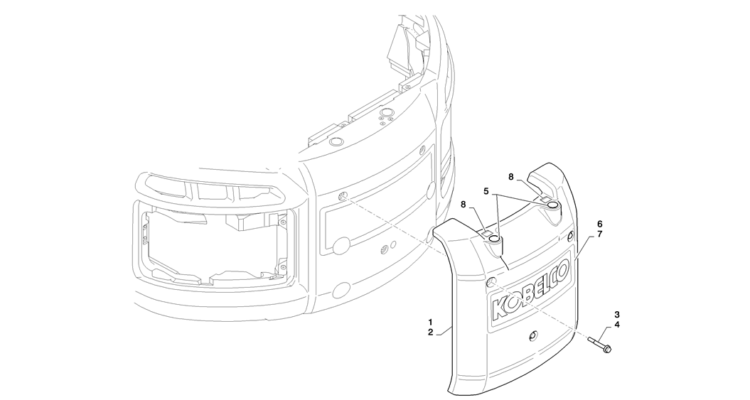 01-004(00)COUNTERWEIGHT INSTALL (GAIN)-SK235SR-2 SK235SRLC-2 SK235SR Kobelco Excavator Parts Number Electronic Catalog EPC Manuals