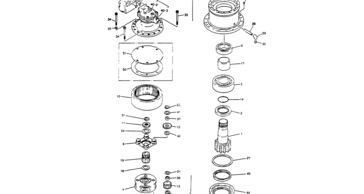 01-005 MOTOR ASSY, SWING-Kobelco SK220LC-3 SK250LC SK220-3 Excavator Parts Number Electronic Catalog EPC Manuals