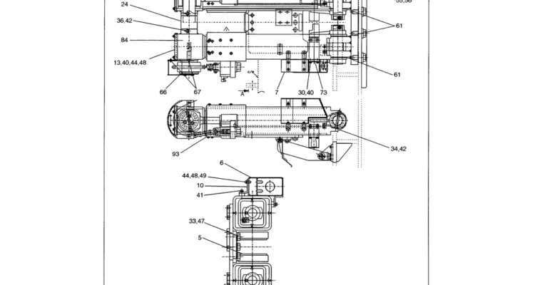 01-005(01) COUNTERWEIGHT REMOVAL SYSTEM, (LS61C00001F3)-Kobelco SK480LC-6E SK480-6S SK480LC-6 SK450-6 Excavator Parts Number Electronic Catalog EPC Manuals