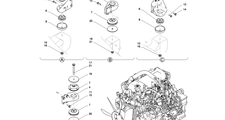01-005(02)ENGINE INSTALL-SK235SR-2 SK235SRLC-2 SK235SR Kobelco Excavator Parts Number Electronic Catalog EPC Manuals