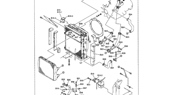 01-006 RADIATOR ASSEMBLY (HARDWARE)-SK330LC-6E SK330-6E SK350LC-6E Kobelco Excavator Parts Number Electronic Catalog EPC Manuals