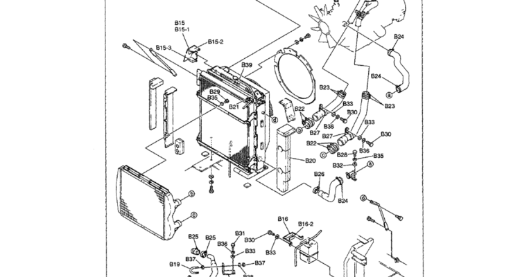 01-006 RADIATOR ASSEMBLY (HARDWARE)-SK330LC-6E SK330-6E SK350LC-6E Kobelco Excavator Parts Number Electronic Catalog EPC Manuals