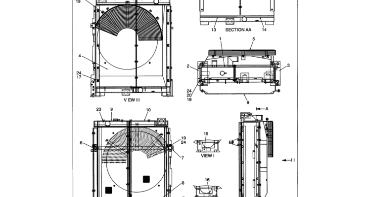 01-007 RADIATOR ASSEMBLY-SK330LC-6E SK330-6E SK350LC-6E Kobelco Excavator Parts Number Electronic Catalog EPC Manuals