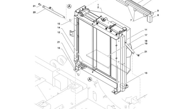 01-007(01)RADIATOR INSTALL-SK235SR-2 SK235SRLC-2 SK235SR Kobelco Excavator Parts Number Electronic Catalog EPC Manuals