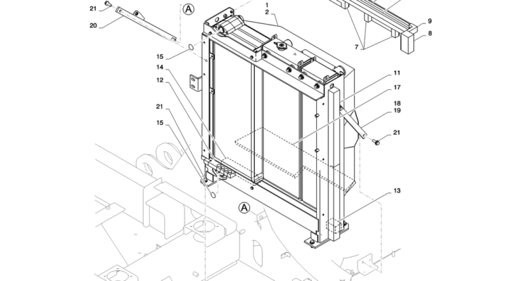 01-007(01)RADIATOR INSTALL-SK235SR-2 SK235SRLC-2 SK235SR Kobelco Excavator Parts Number Electronic Catalog EPC Manuals