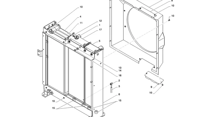01-007(02)RADIATOR INSTALL-SK235SR-2 SK235SRLC-2 SK235SR Kobelco Excavator Parts Number Electronic Catalog EPC Manuals