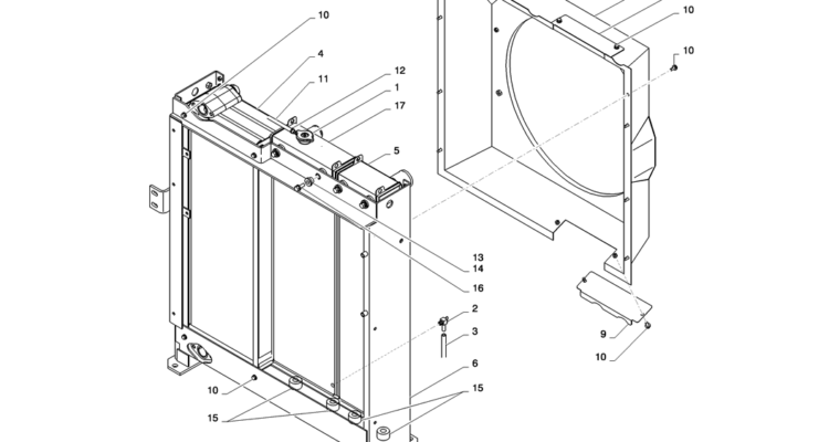 01-007(02)RADIATOR INSTALL-SK235SR-2 SK235SRLC-2 SK235SR Kobelco Excavator Parts Number Electronic Catalog EPC Manuals