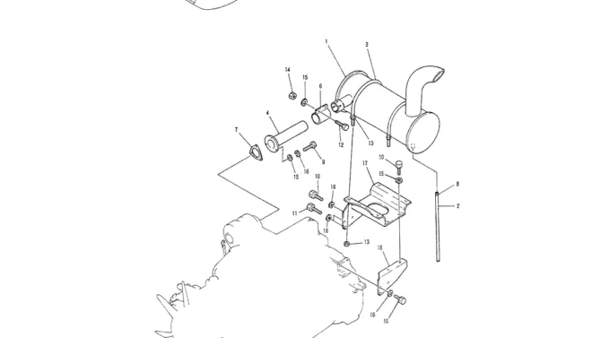 01-009 MUFFLER ASSY-Kobelco SK200-3 SK200LC-5 SK200 Excavator Parts Number Electronic Catalog EPC Manuals