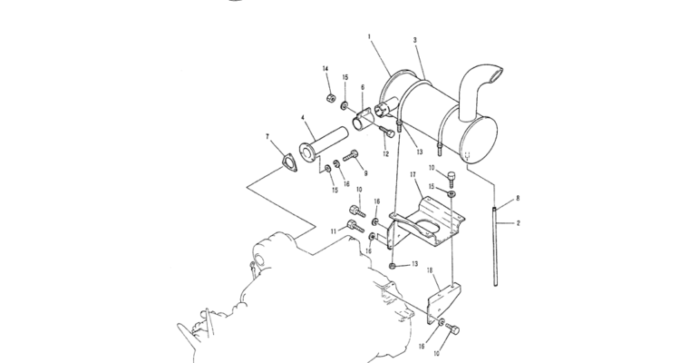01-009 MUFFLER ASSY-Kobelco SK200-3 SK200LC-5 SK200 Excavator Parts Number Electronic Catalog EPC Manuals
