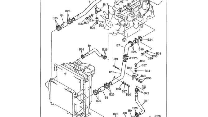 01-011 RADIATOR HOSES AND TUBES-Kobelco SK480LC-6E SK480-6S SK480LC-6 SK450-6 Excavator Parts Number Electronic Catalog EPC Manuals