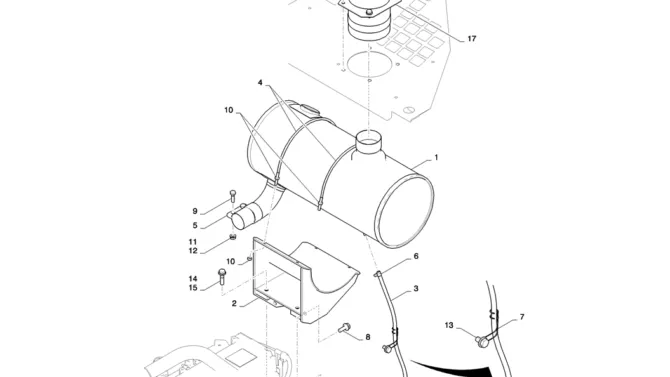01-011(00)MUFFLER ASSY-SK235SR-2 SK235SRLC-2 SK235SR Kobelco Excavator Parts Number Electronic Catalog EPC Manuals