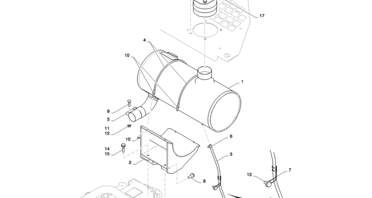 01-011(00)MUFFLER ASSY-SK235SR-2 SK235SRLC-2 SK235SR Kobelco Excavator Parts Number Electronic Catalog EPC Manuals