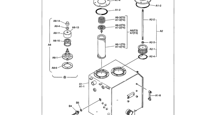01-013 HYDRAULIC TANK ASSEMBLY P/N LC33H00020F3-SK330LC-6E SK330-6E SK350LC-6E Kobelco Excavator Parts Number Electronic Catalog EPC Manuals