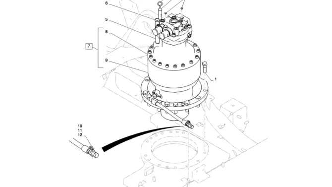 01-016(01)SWING MOTOR INSTALL-SK235SR-2 SK235SRLC-2 SK235SR Kobelco Excavator Parts Number Electronic Catalog EPC Manuals