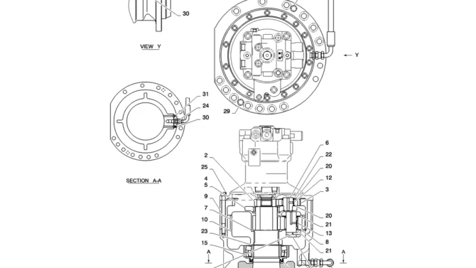 01-016(04)SWING MOTOR INSTALL-SK235SR-2 SK235SRLC-2 SK235SR Kobelco Excavator Parts Number Electronic Catalog EPC Manuals