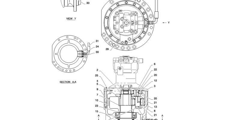 01-016(04)SWING MOTOR INSTALL-SK235SR-2 SK235SRLC-2 SK235SR Kobelco Excavator Parts Number Electronic Catalog EPC Manuals