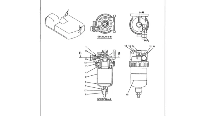 01-017 FILTER ASSEMBLY-Kobelco SK480LC-6E SK480-6S SK480LC-6 SK450-6 Excavator Parts Number Electronic Catalog EPC Manuals