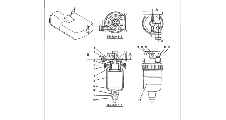01-017 FILTER ASSEMBLY-Kobelco SK480LC-6E SK480-6S SK480LC-6 SK450-6 Excavator Parts Number Electronic Catalog EPC Manuals