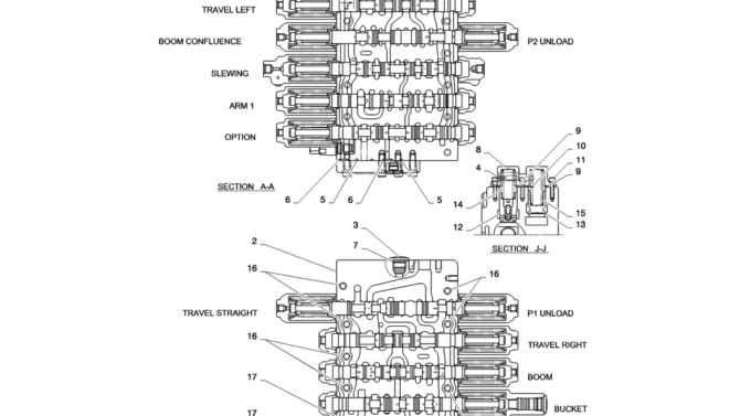 01-017(03)VALVE INSTALL-SK235SR-2 SK235SRLC-2 SK235SR Kobelco Excavator Parts Number Electronic Catalog EPC Manuals