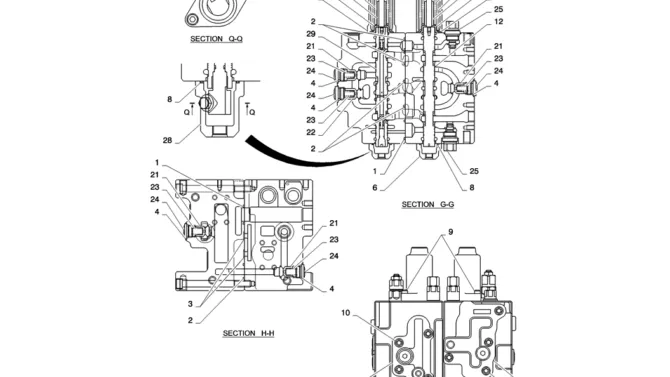 01-017(05)VALVE INSTALL-SK235SR-2 SK235SRLC-2 SK235SR Kobelco Excavator Parts Number Electronic Catalog EPC Manuals