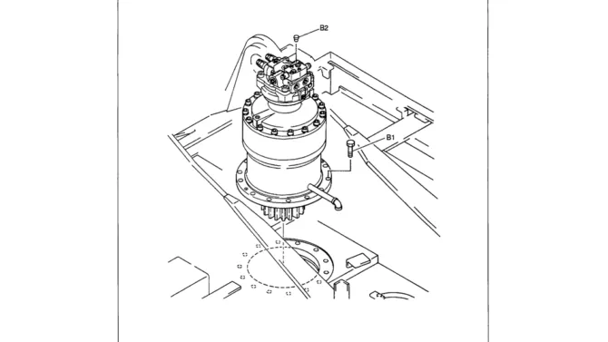 01-019 SWING MOTOR INSTALLATION-SK330LC-6E SK330-6E SK350LC-6E Kobelco Excavator Parts Number Electronic Catalog EPC Manuals