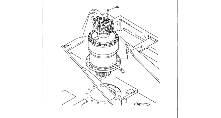 01-019 SWING MOTOR INSTALLATION-SK330LC-6E SK330-6E SK350LC-6E Kobelco Excavator Parts Number Electronic Catalog EPC Manuals