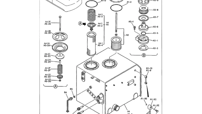 01-019(01) HYDRAULIC TANK ASSY-Kobelco SK480LC-6E SK480-6S SK480LC-6 SK450-6 Excavator Parts Number Electronic Catalog EPC Manuals