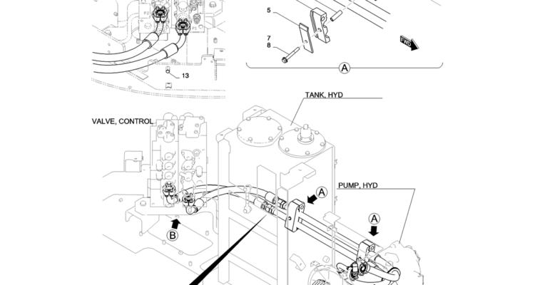 01-020(01)HYD LINES, PUMP-SK235SR-2 SK235SRLC-2 SK235SR Kobelco Excavator Parts Number Electronic Catalog EPC Manuals