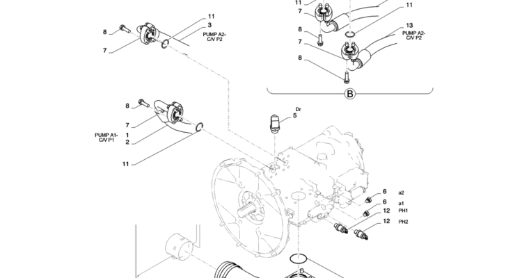 01-020(02)HYD LINES, PUMP-SK235SR-2 SK235SRLC-2 SK235SR Kobelco Excavator Parts Number Electronic Catalog EPC Manuals