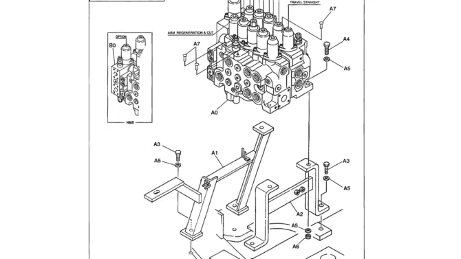 01-021 VALVE INSTALLATION (MAIN HYDRAULIC VALVE)-SK330LC-6E SK330-6E SK350LC-6E Kobelco Excavator Parts Number Electronic Catalog EPC Manuals
