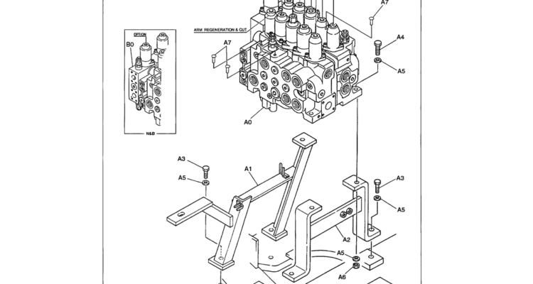 01-021 VALVE INSTALLATION (MAIN HYDRAULIC VALVE)-SK330LC-6E SK330-6E SK350LC-6E Kobelco Excavator Parts Number Electronic Catalog EPC Manuals