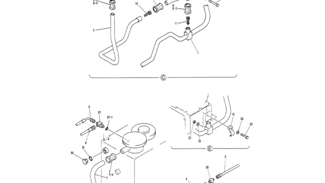 01-021(02) HYDR LINES, UPPER (RETURN)-Kobelco SK200-3 SK200LC-5 SK200 Excavator Parts Number Electronic Catalog EPC Manuals