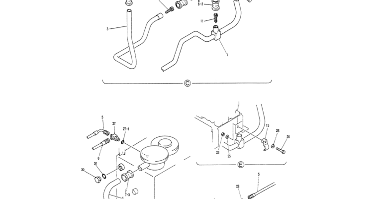 01-021(02) HYDR LINES, UPPER (RETURN)-Kobelco SK200-3 SK200LC-5 SK200 Excavator Parts Number Electronic Catalog EPC Manuals