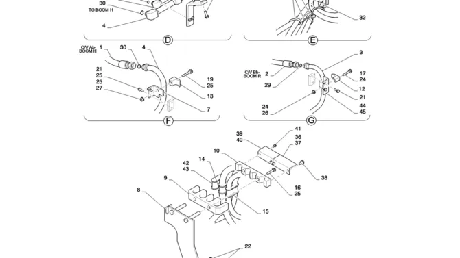 01-021(03)HYD LINES, UPPER-SK235SR-2 SK235SRLC-2 SK235SR Kobelco Excavator Parts Number Electronic Catalog EPC Manuals