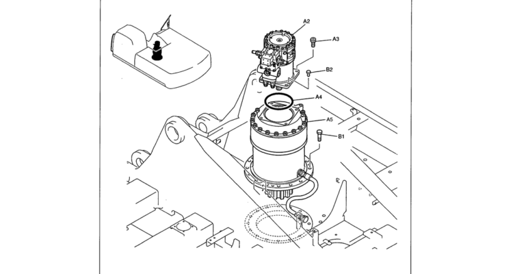 01-022 SWING MOTOR INSTALLATION-Kobelco SK480LC-6E SK480-6S SK480LC-6 SK450-6 Excavator Parts Number Electronic Catalog EPC Manuals
