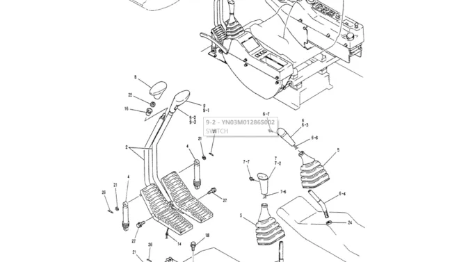01-022(01) CONTROLS, OPERATOR-Kobelco SK200-3 SK200LC-5 SK200 Excavator Parts Number Electronic Catalog EPC Manuals