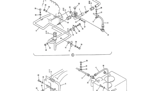 01-022(02) HYD LINES, UPP (RETURN)-Kobelco SK120LC-5 SK120-V SK120LC-3 Excavator Parts Number Electronic Catalog EPC Manuals