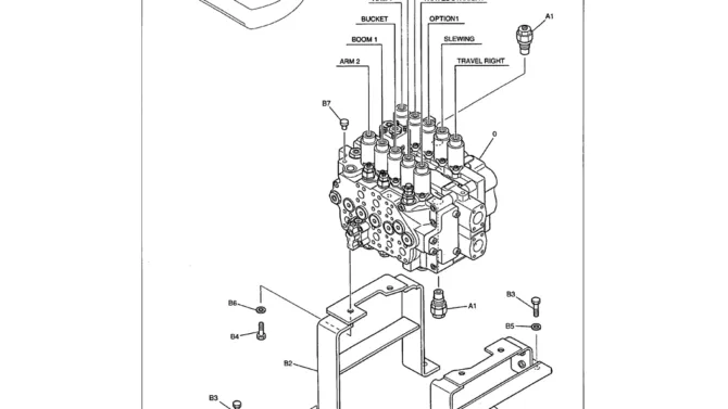 01-024 VALVE MOUNTING-Kobelco SK480LC-6E SK480-6S SK480LC-6 SK450-6 Excavator Parts Number Electronic Catalog EPC Manuals