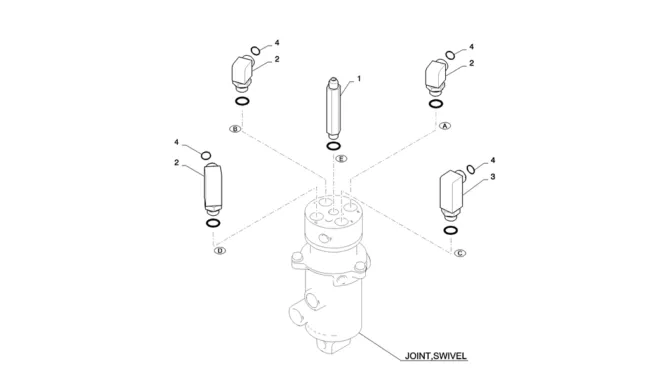 01-024(00)HYD LINES, SWIVEL-SK235SR-2 SK235SRLC-2 SK235SR Kobelco Excavator Parts Number Electronic Catalog EPC Manuals