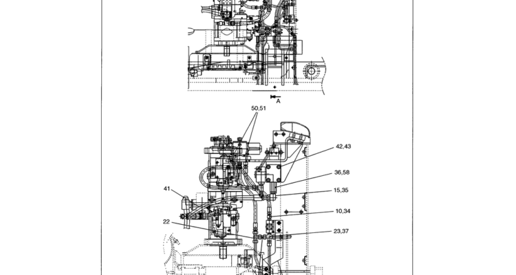 01 026(01) UPPER HYDRAULIC LINES – STANDARD MODELS