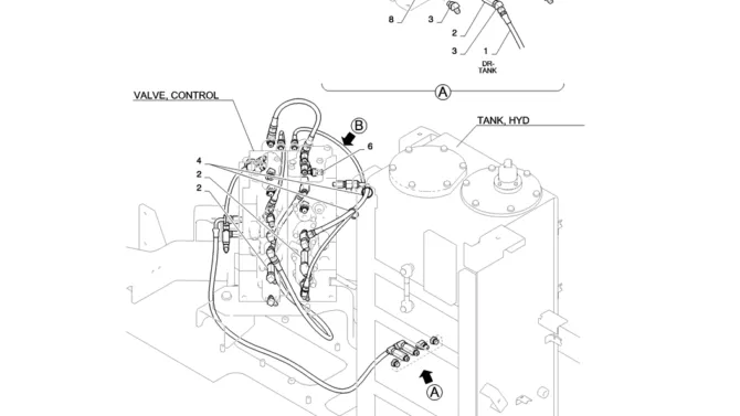 01-026(01)CONTROL LINES, MAIN-SK235SR-2 SK235SRLC-2 SK235SR Kobelco Excavator Parts Number Electronic Catalog EPC Manuals