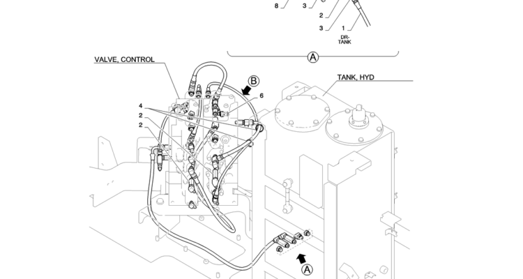 01-026(01)CONTROL LINES, MAIN-SK235SR-2 SK235SRLC-2 SK235SR Kobelco Excavator Parts Number Electronic Catalog EPC Manuals