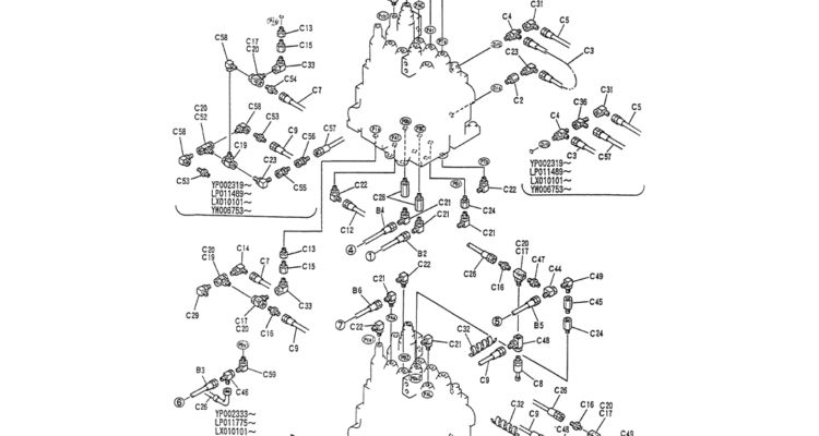 01-026(02) CONTROL LINES, REMOTE-Kobelco SK120LC-5 SK120-V SK120LC-3 Excavator Parts Number Electronic Catalog EPC Manuals