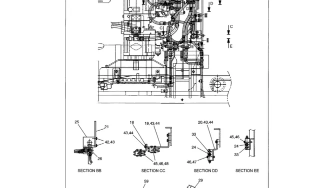 01-026(02) UPPER HYDRAULIC LINES - STANDARD MODELS WITH COUNTERWEIGHT REMOVER P/N LS30H00005F2-Kobelco SK480LC-6E SK480-6S SK480LC-6 SK450-6 Excavator Parts Number Electronic Catalog EPC Manuals