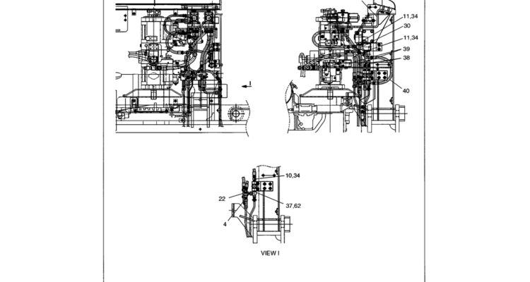 01 026(03) UPPER HYDRAULIC LINES – STANDARD MODELS