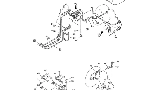 01-028(02) CONTROL LINES, REMOTE (P/N-YW06H00002F1)-Kobelco SK120LC-5 SK120-V SK120LC-3 Excavator Parts Number Electronic Catalog EPC Manuals