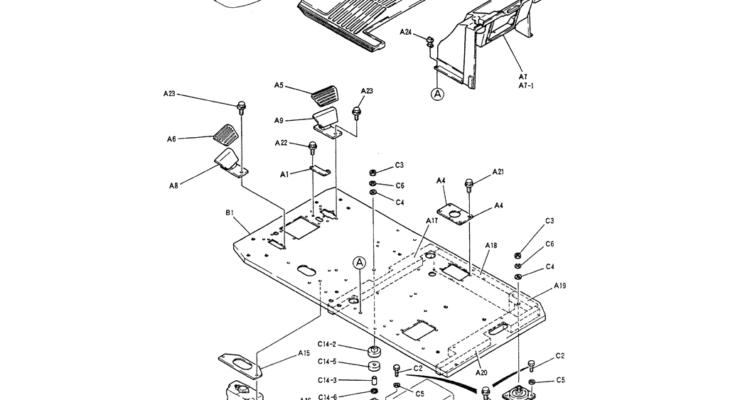 01-028 PLATE ASSY, FLOOR-Kobelco SK200-3 SK200LC-5 SK200 Excavator Parts Number Electronic Catalog EPC Manuals