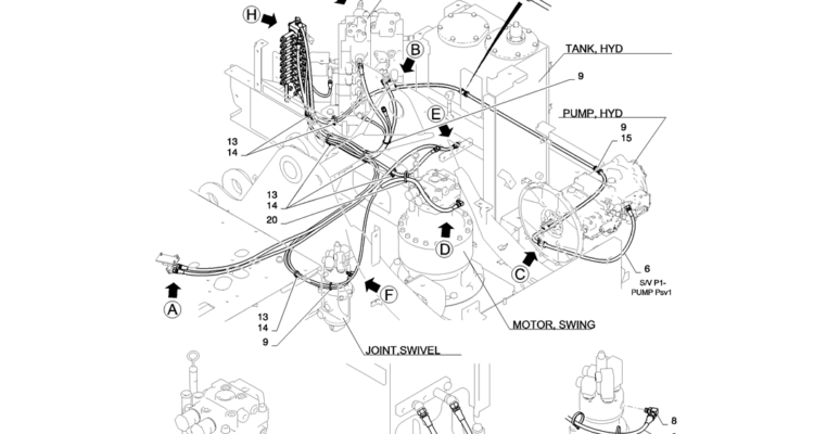 01-029(01)CONTROL LINES, VALVE-SK235SR-2 SK235SRLC-2 SK235SR Kobelco Excavator Parts Number Electronic Catalog EPC Manuals