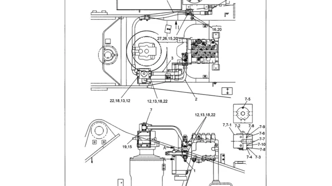 01-030 UPPER HYDRAULIC LINES (NIBBLER AND BREAKER)-SK330LC-6E SK330-6E SK350LC-6E Kobelco Excavator Parts Number Electronic Catalog EPC Manuals